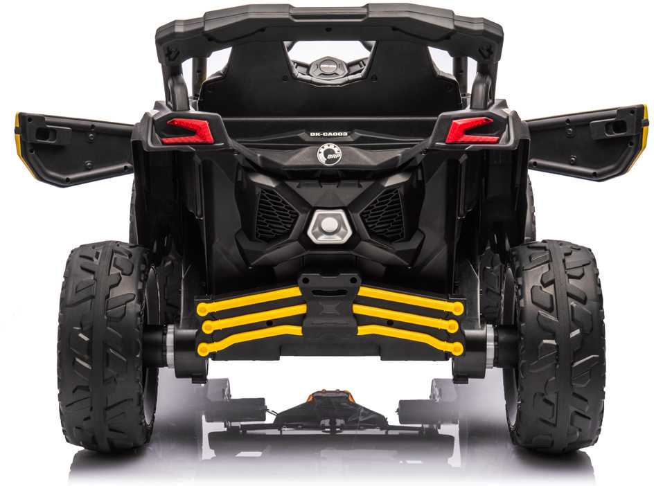 Akumuliatorinis keturratis vaikams Jokomisiada Buggy 4x4, 800W, PA0299 ZO | spalva: geltona/juoda aprašymas - Prekės nuotrauka