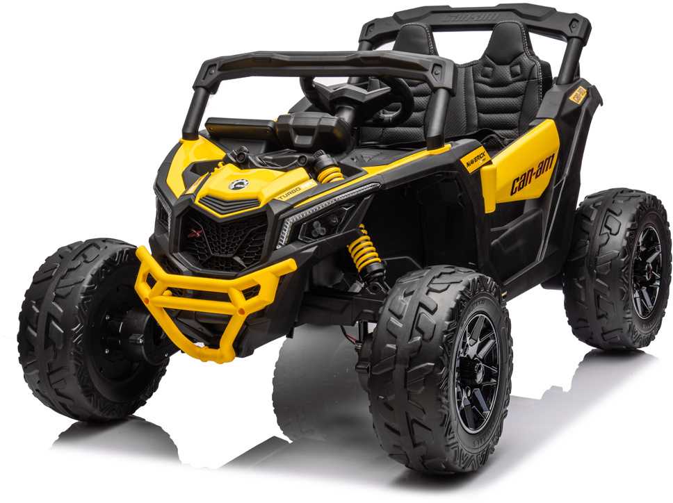 Akumuliatorinis keturratis vaikams Jokomisiada Buggy 4x4, 800W, PA0299 ZO | spalva: geltona/juoda