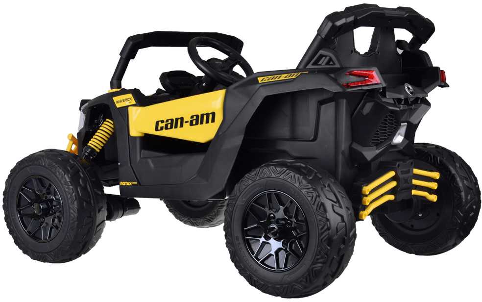Akumuliatorinis keturratis vaikams Jokomisiada Buggy 4x4, 800W, PA0299 ZO | spalva: geltona/juoda