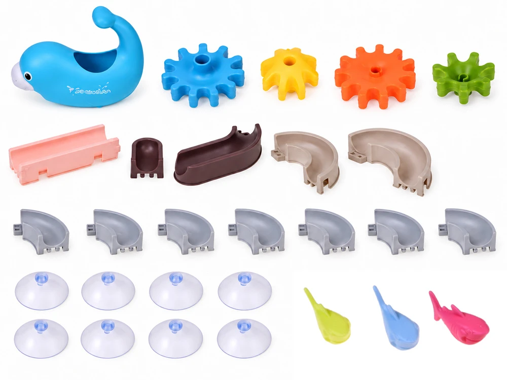 Jokomisiada Baby Bath Vanduo Track Seal Slide Suction Cups 30 Pieces ZA6344