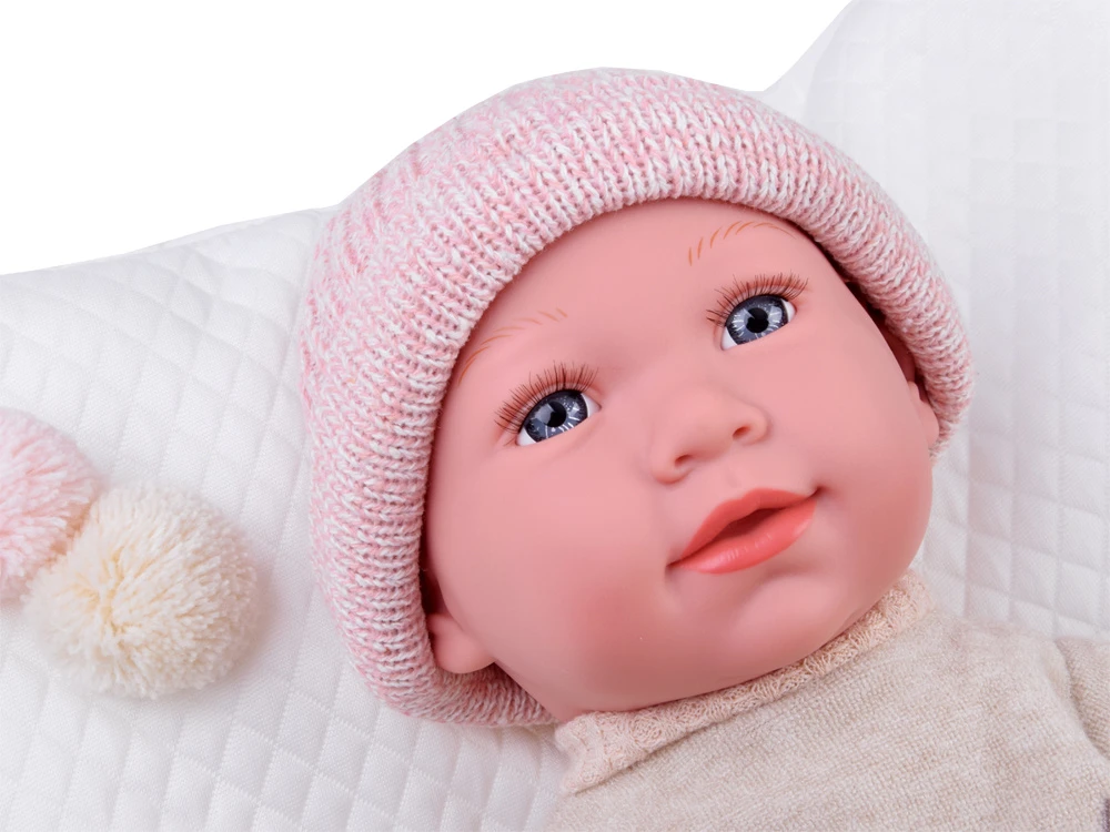 Jokomisiada BABY DOLL 48 cm Interactive Cries Babbles Scented + Blanket ZA6577