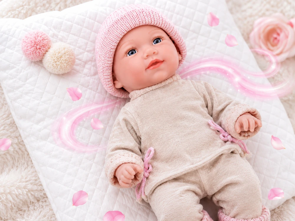 Jokomisiada BABY DOLL 48 cm Interactive Cries Babbles Scented + Blanket ZA6577