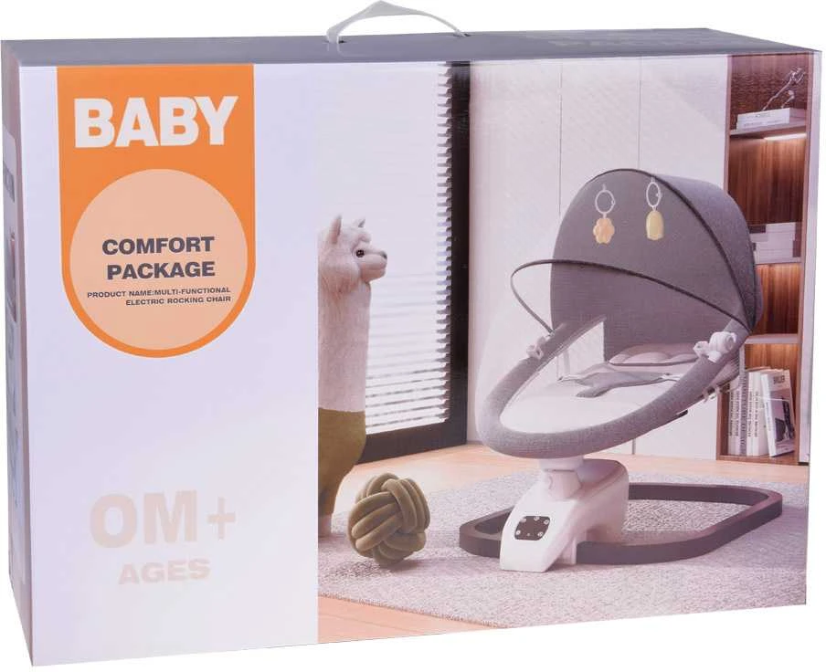 Jokomisiada Baby Rocker Bouncer Chair 3in1 with Mosquito Net and Remote Control ZA5822
