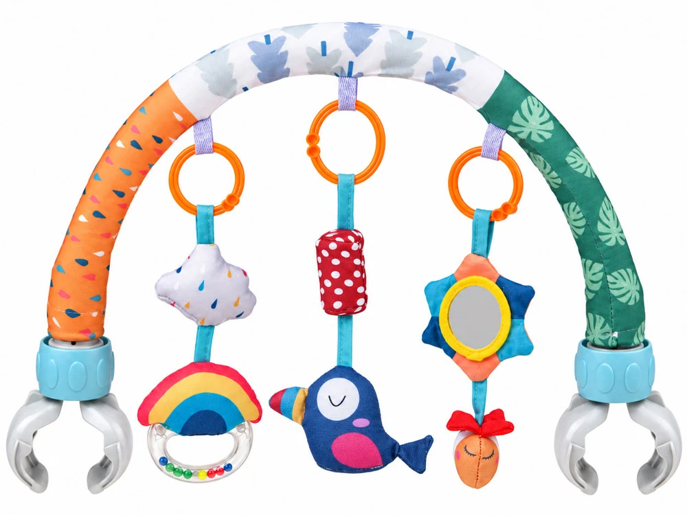 Jokomisiada Baby Toy Arch with Rattles for Strollers, Car Seats and Bouncers ZA6298