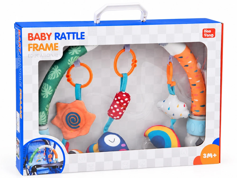 Jokomisiada Baby Toy Arch with Rattles for Strollers, Car Seats and Bouncers ZA6298