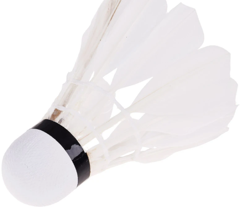 Jokomisiada Badminton shuttlecocks made of natural feathers - set of 12 in a tube SP0863