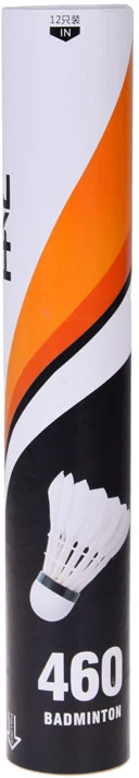 Jokomisiada Badminton shuttlecocks made of natural feathers - set of 12 in a tube SP0863