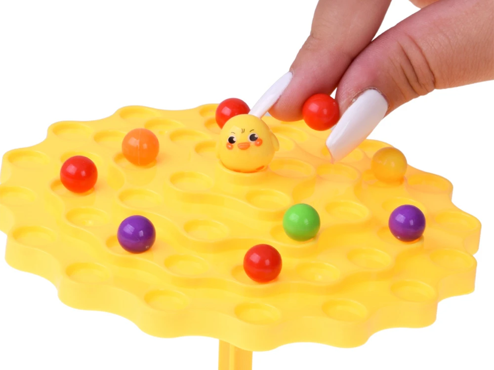 Jokomisiada Balancing Duck Skill Game with Colorful Balls for Children GR0861