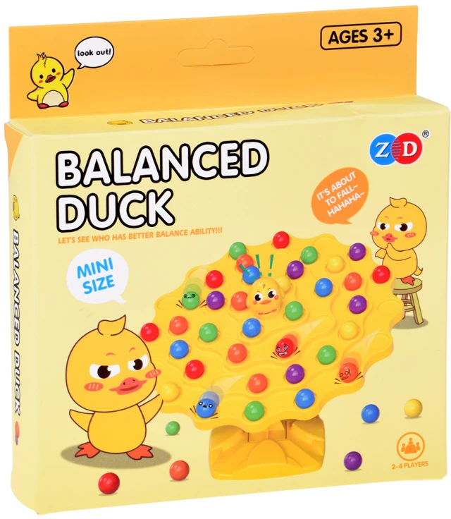 Jokomisiada Balancing Duck Skill Game with Colorful Balls for Children GR0861