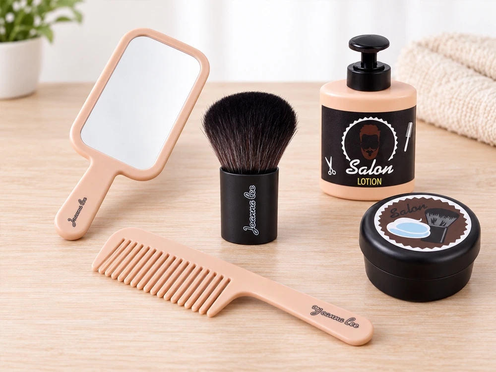 Jokomisiada BARBER hairdressing set for children - belt + accessories ZA6217