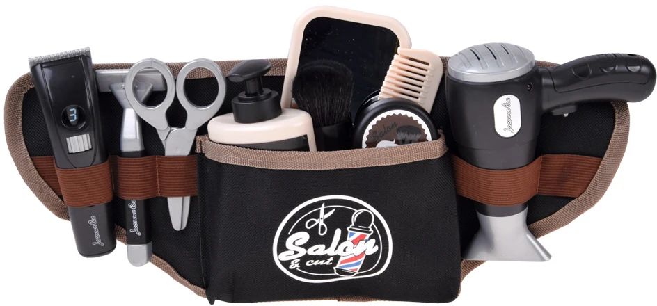 Jokomisiada BARBER hairdressing set for children - belt + accessories ZA6217