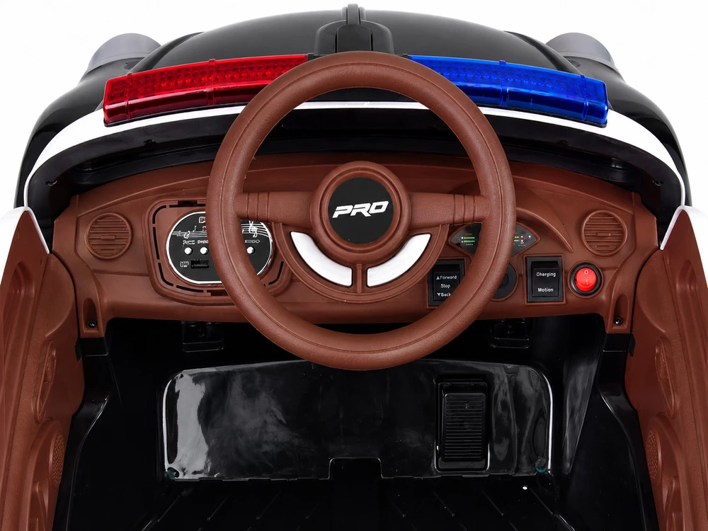 Jokomisiada Baterija-powered car for children, police car, Beetle, POLICE, rocking PA0350