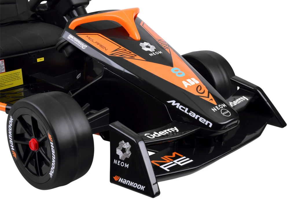 Jokomisiada Baterija-powered racing car for kids Formula E McLaren NEOM PA0346