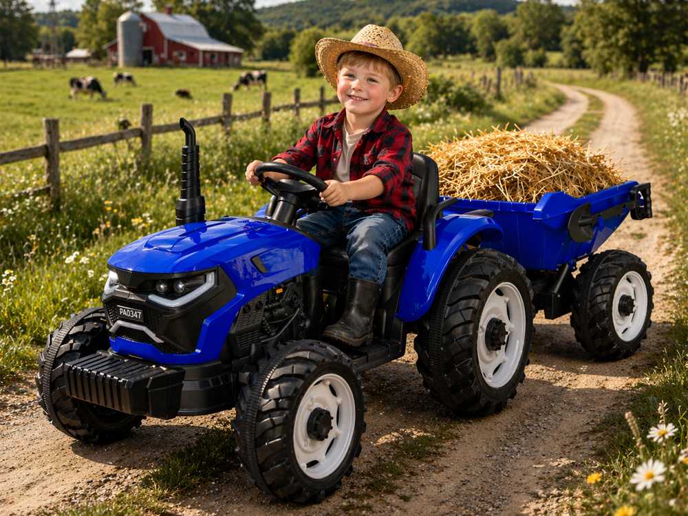 Jokomisiada Baterija-powered TRACTOR with trailer and movable tipper PA0347