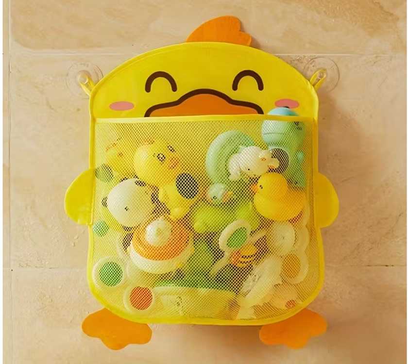 Jokomisiada Bath toy net organizer container yellow duck ZA5927