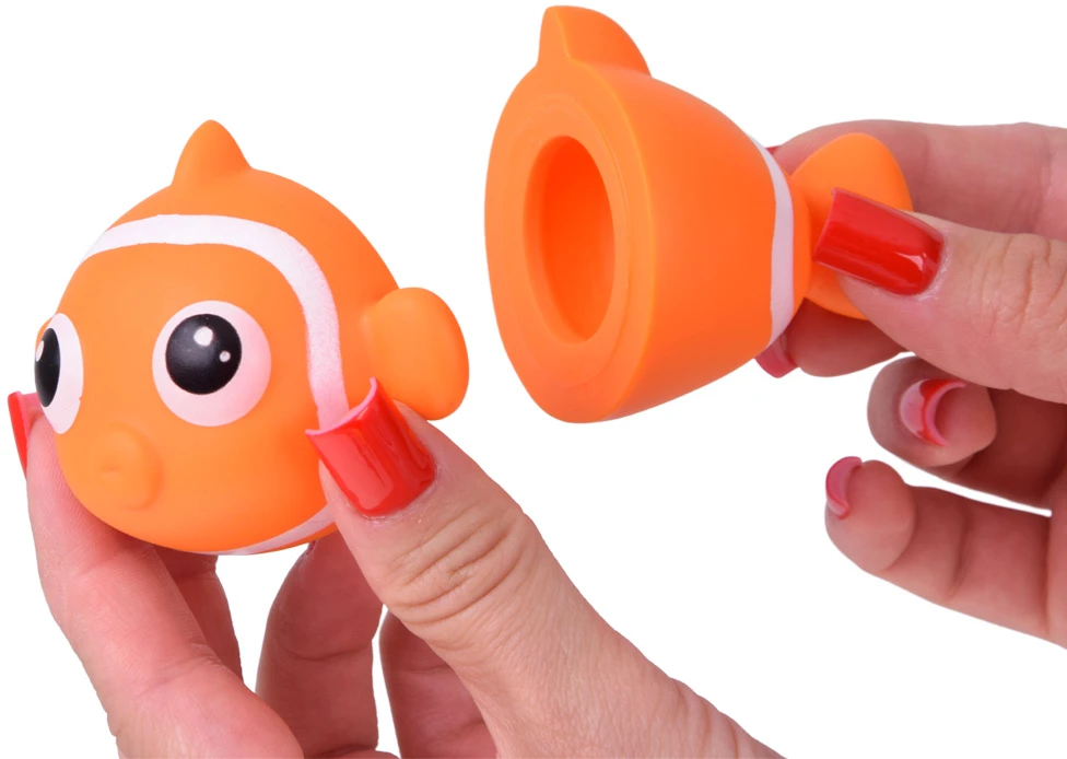 Jokomisiada Bath toys Sea animals foldable in half 10 pcs ZA6564