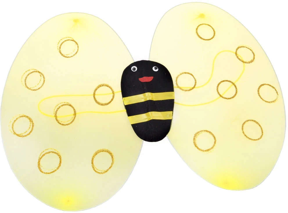 Jokomisiada Bee Costume for Girls – Wings, Skirt, Headband, Wand ZA6602