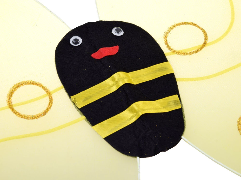 Jokomisiada Bee Costume for Girls – Wings, Skirt, Headband, Wand ZA6602