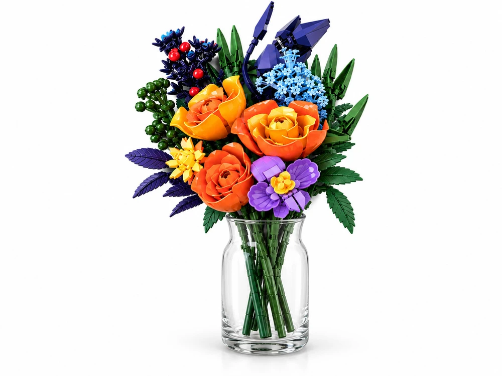 Jokomisiada BLOOMING FLOWERS blocks, moving bouquet - bud blooming effect, 986 pieces ZA6287