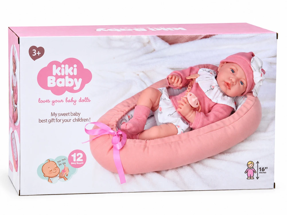 Jokomisiada BOBAS minkšta guminė lėlė – 12 garso funkcijų 45cm + nešynė ZA6436
