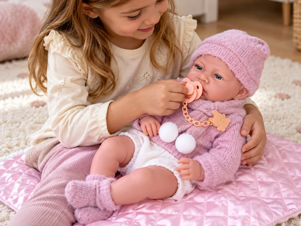 Jokomisiada BOBAS soft rubber doll, talking - 12 sound functions 45cm ZA6437