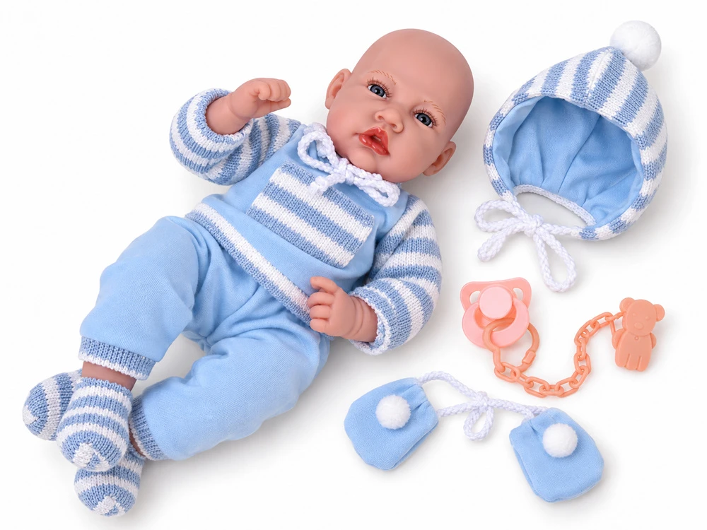 Jokomisiada BOBAS soft rubber doll, talking - 12 sound functions 45cm ZA6441