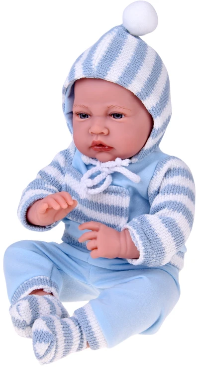 Jokomisiada BOBAS soft rubber doll, talking - 12 sound functions 45cm ZA6441