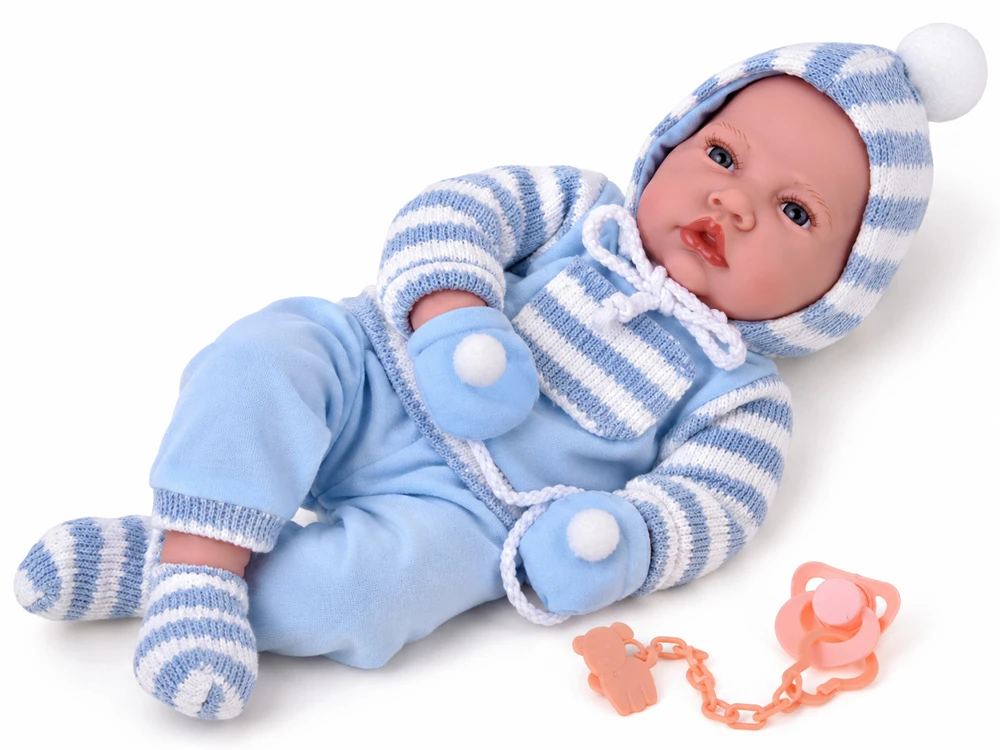 Jokomisiada BOBAS soft rubber doll, talking - 12 sound functions 45cm ZA6441