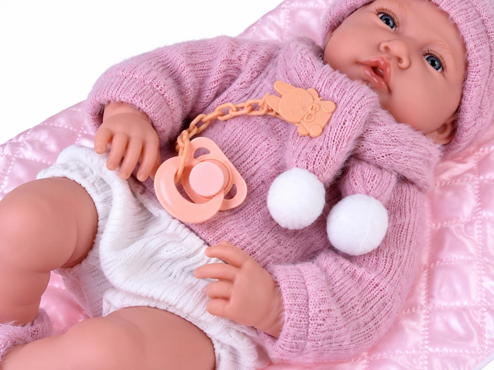 Jokomisiada BOBAS soft rubber doll, talking - 12 sound functions 45cm ZA6437
