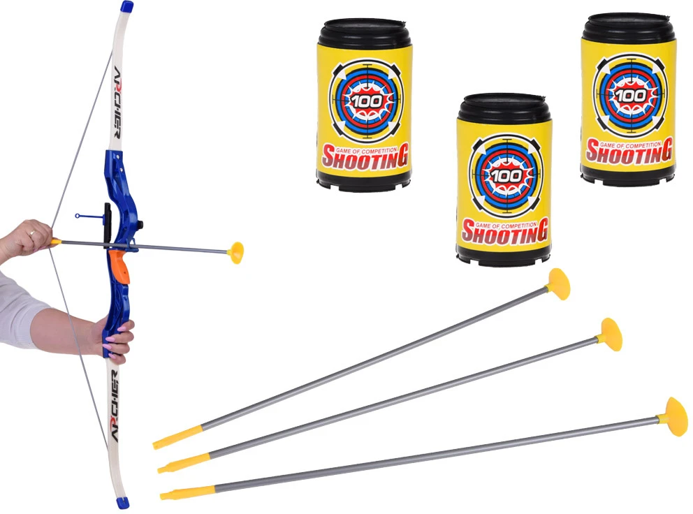 Jokomisiada Bow, Arrows and Shield - Large Archer Set - 2 Play Options SP0868