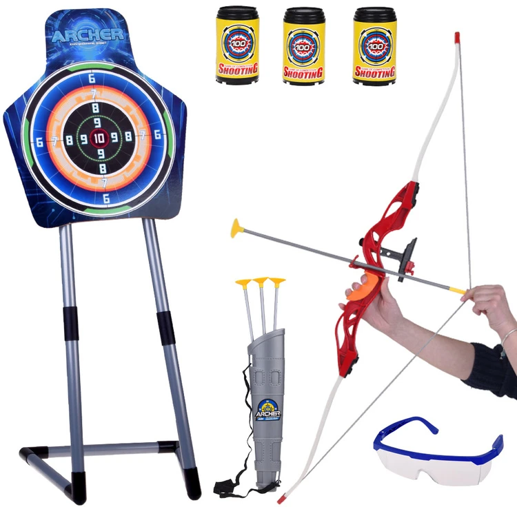 Jokomisiada Bow, Arrows and Shield - Large Archer Set - 2 Play Options SP0868