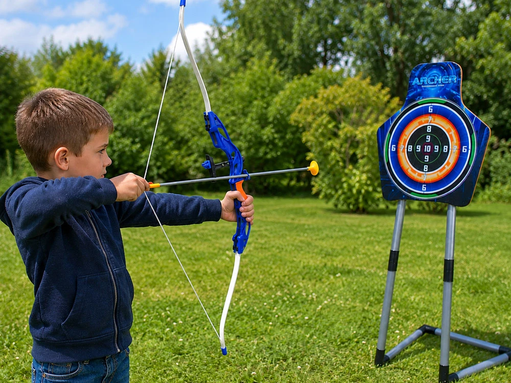 Jokomisiada Bow, Arrows and Shield - Large Archer Set - 2 Play Options SP0868