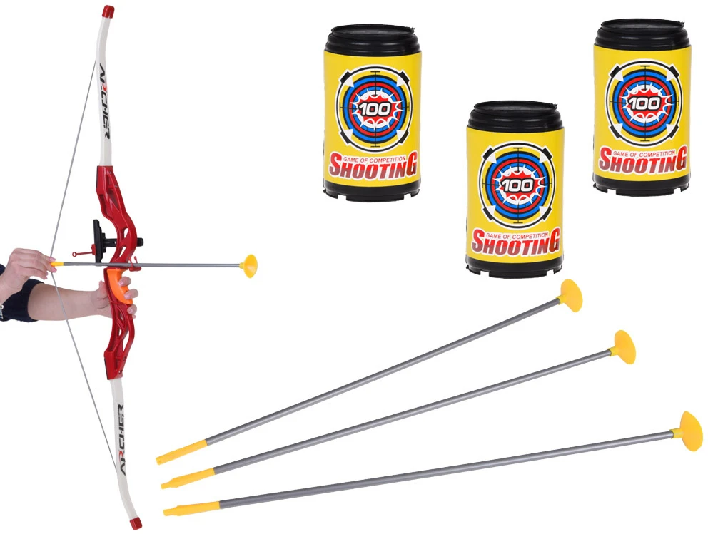 Jokomisiada Bow, Arrows and Shield - Large Archer Set - 2 Play Options SP0868