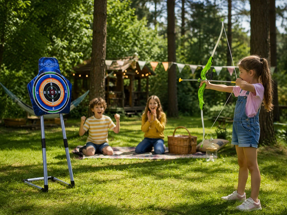 Jokomisiada Bow, Arrows and Shield - Large Archer Set - 2 Play Options SP0868