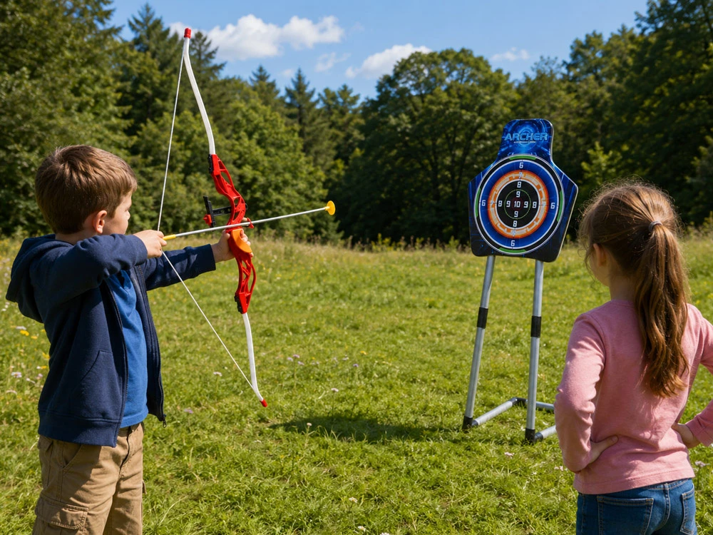 Jokomisiada Bow, Arrows and Shield - Large Archer Set - 2 Play Options SP0868