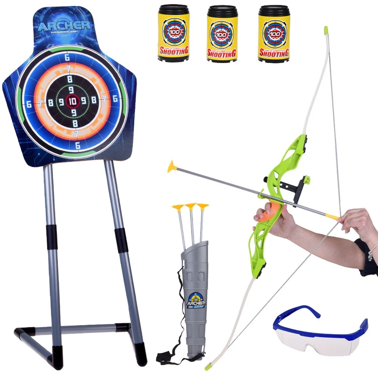 Jokomisiada Bow, Arrows and Shield - Large Archer Set - 2 Play Options SP0868