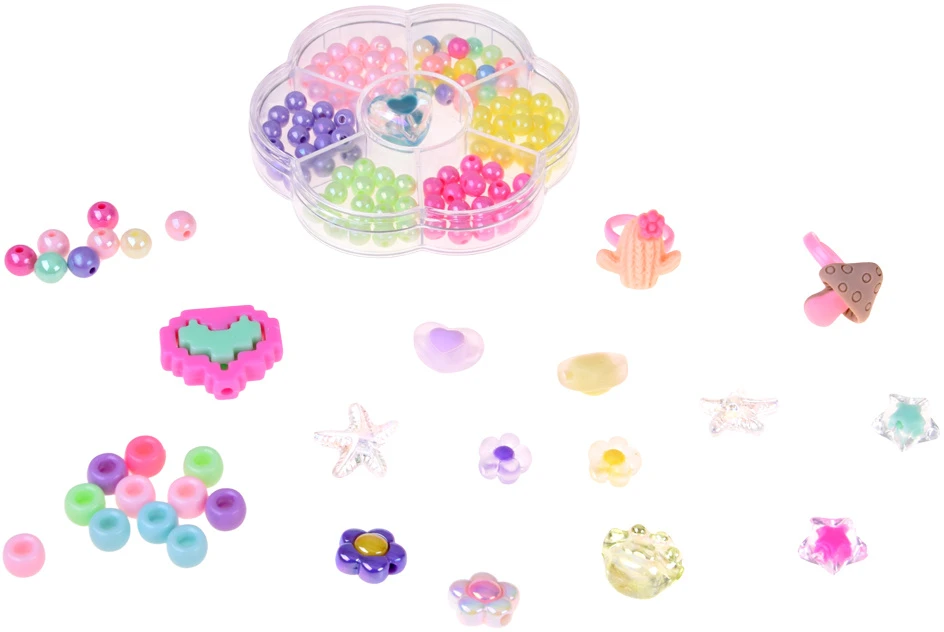 Jokomisiada Bracelet making kit - stringing beads + case ZA6430