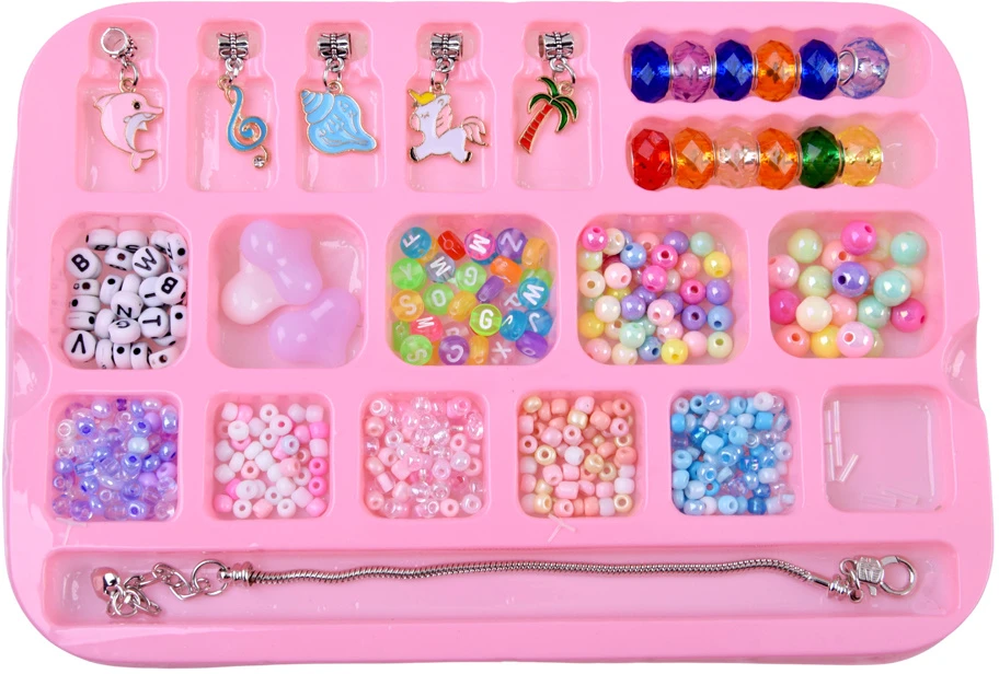 Jokomisiada Bracelet making kit - stringing beads + case ZA6430