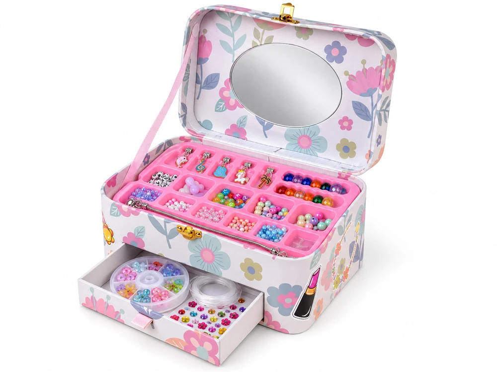 Jokomisiada Bracelet making kit - stringing beads + case ZA6430