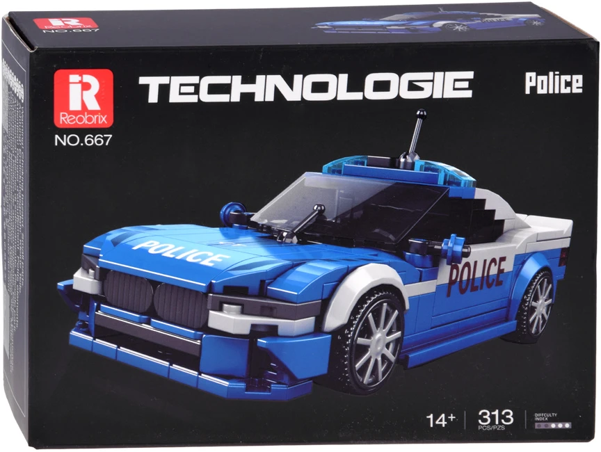 Jokomisiada Konstruktorius Policijos sportinis automobilis 313 detalių ZA6630