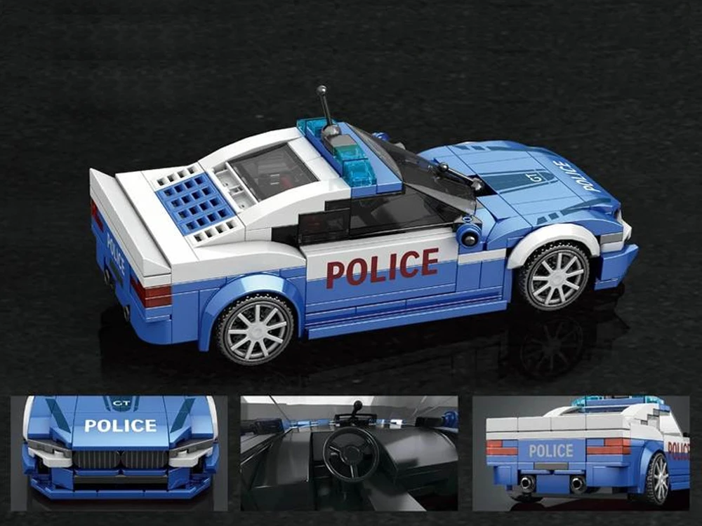 Jokomisiada Konstruktorius Policijos sportinis automobilis 313 detalių ZA6630