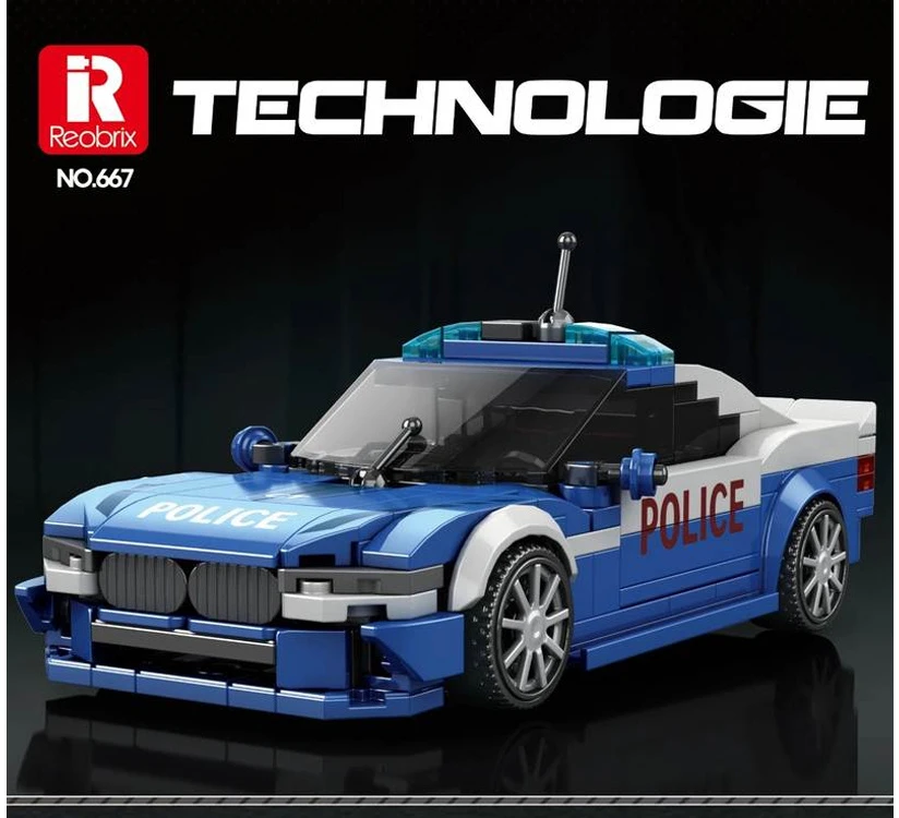 Jokomisiada Konstruktorius Policijos sportinis automobilis 313 detalių ZA6630