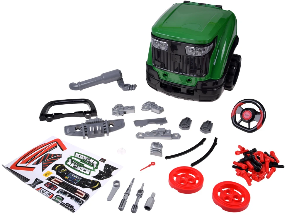 Jokomisiada CAR WORKSHOP Build a TRACTOR engine mechanic set ZA6305
