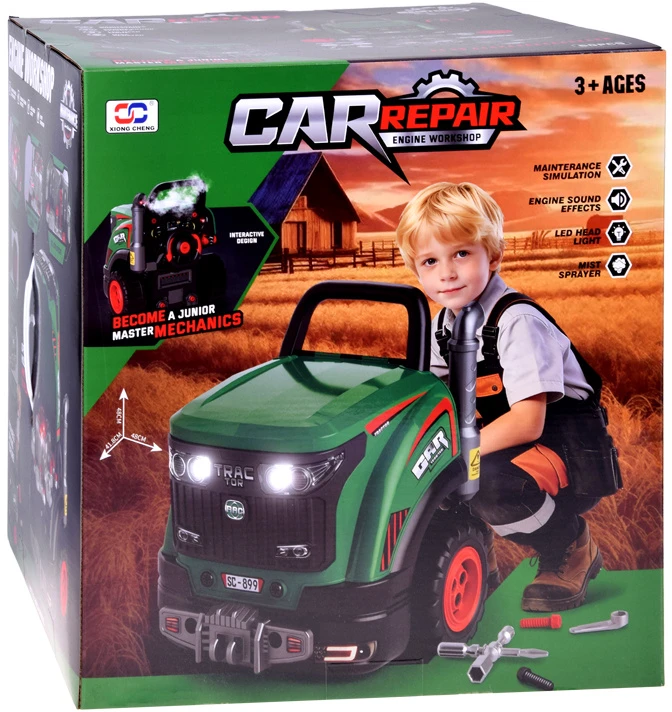 Jokomisiada CAR WORKSHOP Build a TRACTOR engine mechanic set ZA6305