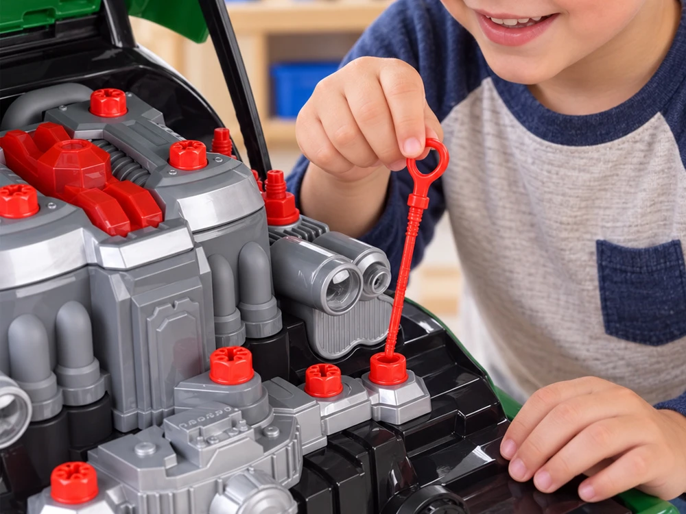 Jokomisiada CAR WORKSHOP Build a TRACTOR engine mechanic set ZA6305