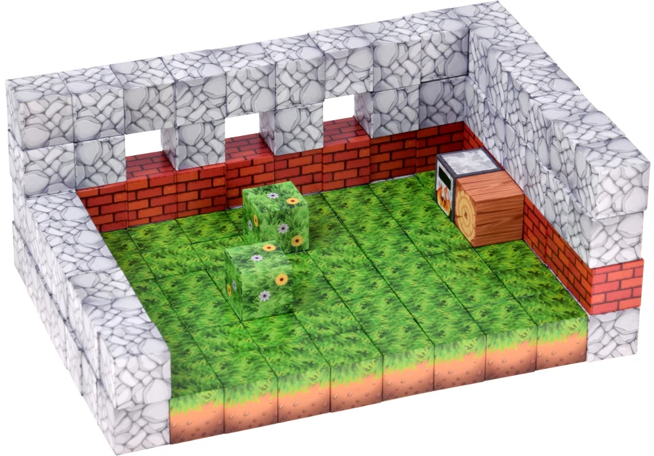 Jokomisiada CHATKA magnetic blocks - construction cubes and pikselių 312 pieces ZA 6350