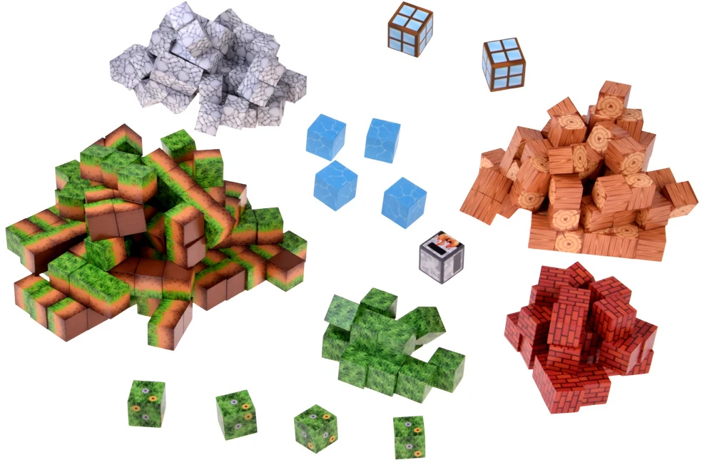 Jokomisiada CHATKA magnetic blocks - construction cubes and pikselių 312 pieces ZA 6350
