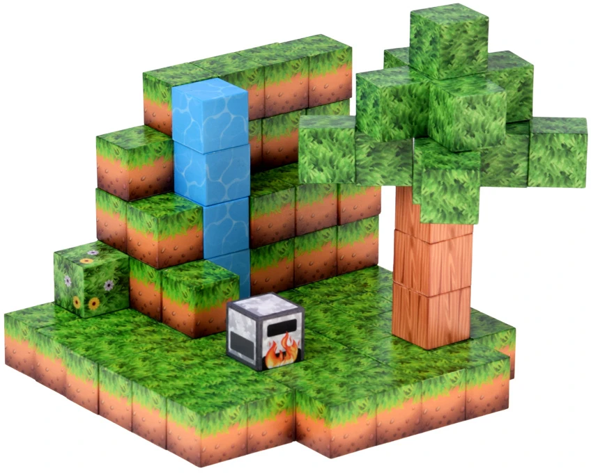 Jokomisiada CHATKA magnetic blocks - construction cubes and pikselių 312 pieces ZA 6350