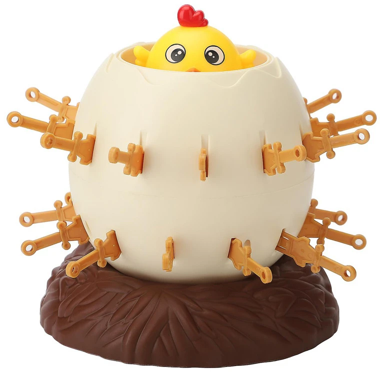 Jokomisiada Linksmas žaidimas „Crack the Egg Pop-Up Chicken