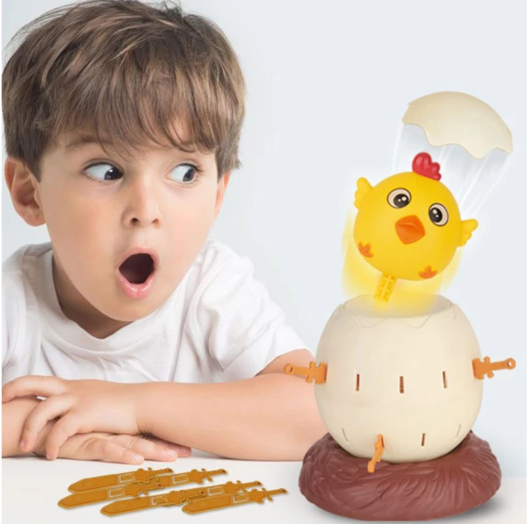 Jokomisiada Linksmas žaidimas „Crack the Egg Pop-Up Chicken